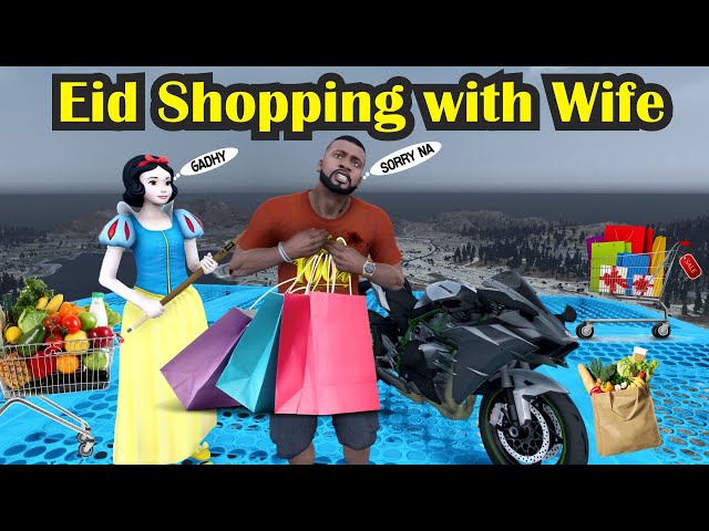Eid Shopping | Franklin and His Angry Wife | GTA 5 Mods
