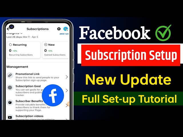 Facebook Subscription Setup | Facebook Subscription Feature Enable kaise kare