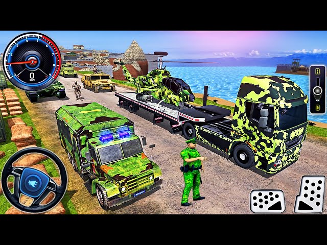 US Army Cargo Transporter Truck Simulator 3D - Multi Cars Transport Driver - Android GamePlay #2