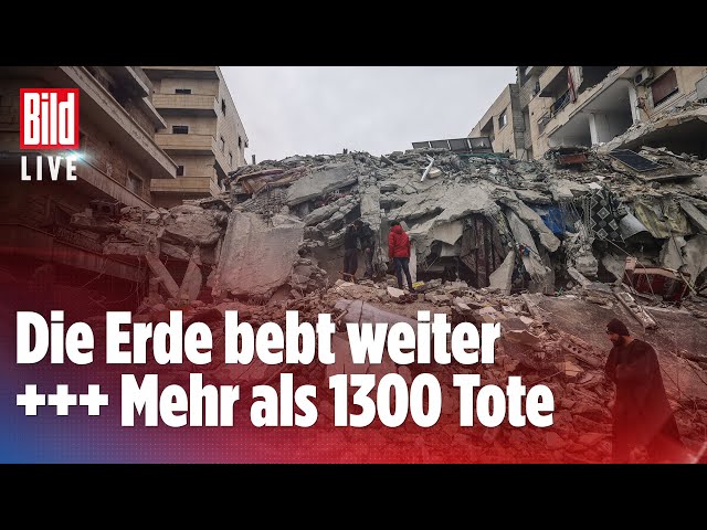 🔴 Erdbeben in der Türkei und Syrien: Schweres Nachbeben! | LIVE Replay