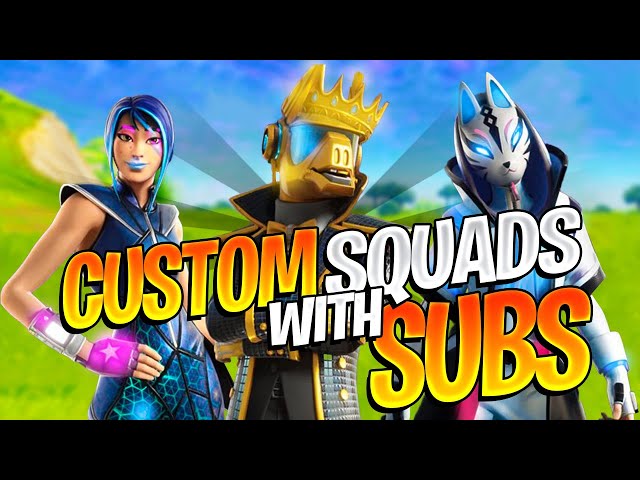 TABOR HILL CUSTOM MATCHMAKING:  Playing Squads With 99 Of My Subscribers!