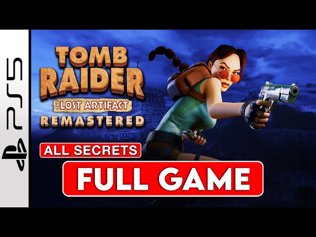Tomb Raider 3 The Lost Artefact Remastered FULL GAME Walkthrough [4K 60FPS] [PS5] No Commentary