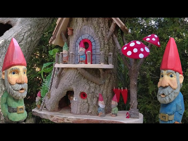 Building the Ultimate Gnome Home with a Hollow Log