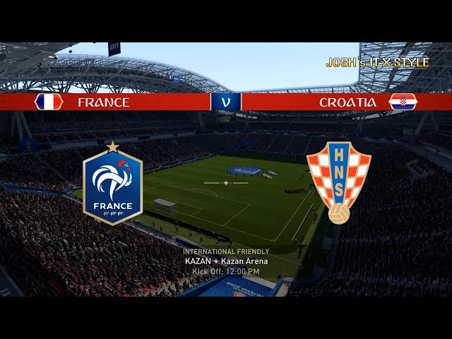 [2018 러시아 월드컵 결승전] 프랑스 vs 크로아티아 피파18 시뮬레이션