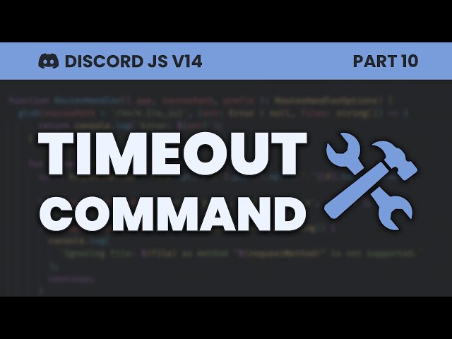 Timeout Slash Command (Discord.js v14)