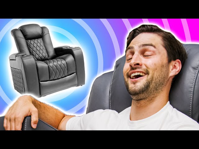 This chair costs MORE than your TV!!! - Valencia Tuscany Theater Chair