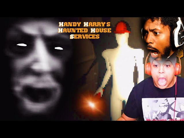LAUGHING AND SCREAMING FOR 20 MINS | Handy Harry's Haunted House Services (w/Dashie)