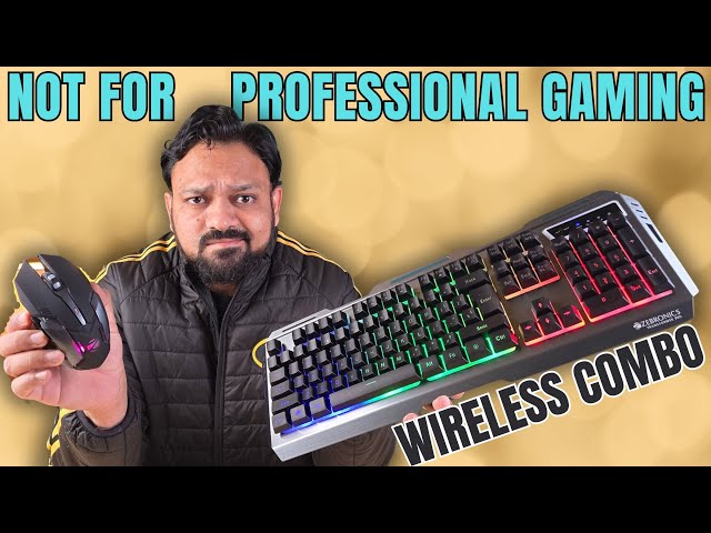 ZEBRONICS  Zeb Transformer Pro  Wireless Gaming Keyboard and Mouse Combo Unboxing & Review