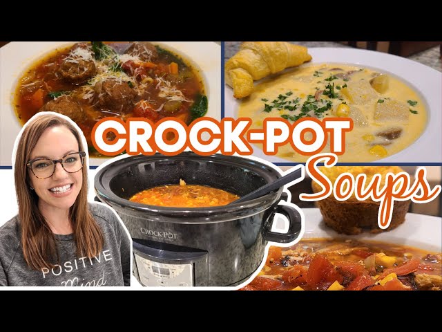 CROCKPOT DINNERS | WHAT'S FOR DINNER? | CROCKPOT SOUPS | CROCKTOBER