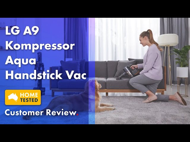 Evie Reviews the LG A9 Kompressor Aqua Handstick | The Good Guys