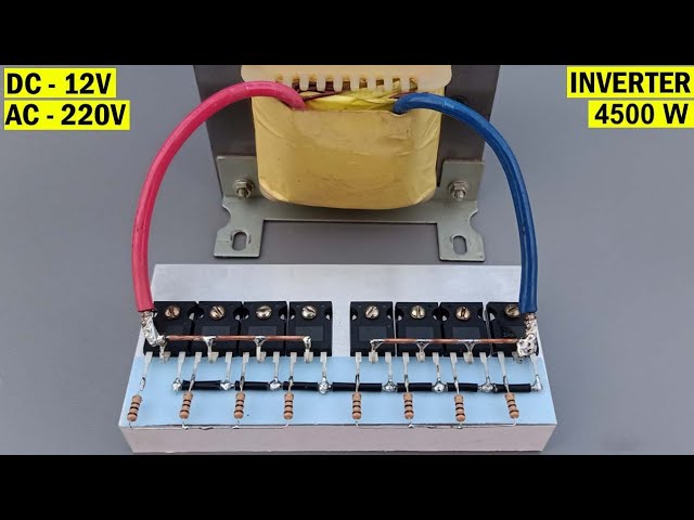 Powerful 4500W Inverter IRFp450 X 8 / How to Make 220v Inverter 50-60hz Control, Sine Wave Inverter