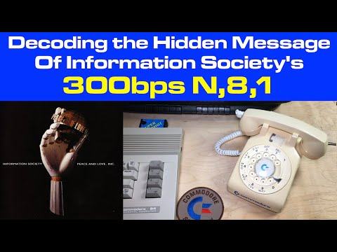 Decoding the Hidden Message of Information Society's "300bps N,8,1" on a C-64