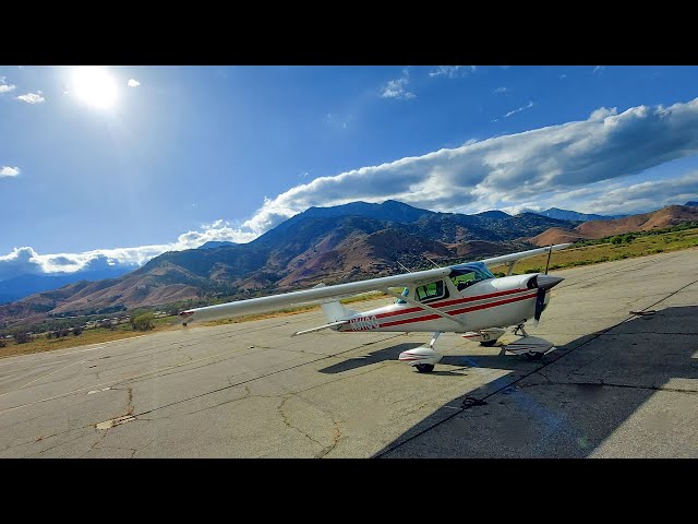 If The Engine Quits.... We Go In The Lake! (Beautiful Takeoff from Kern Valley Airport)