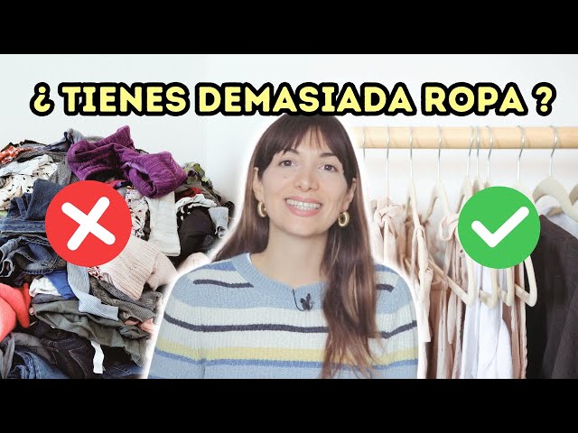 Cómo DEJAR DE ACUMULAR ROPA que NO necesitas ❌ tips para tener un armario minimalista con menos ropa