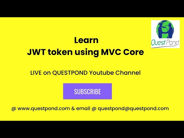 JWT Token using MVC Core | JWT Token in ASP.NET Core | JWT Token Using In MVC Core | JSON Web Token