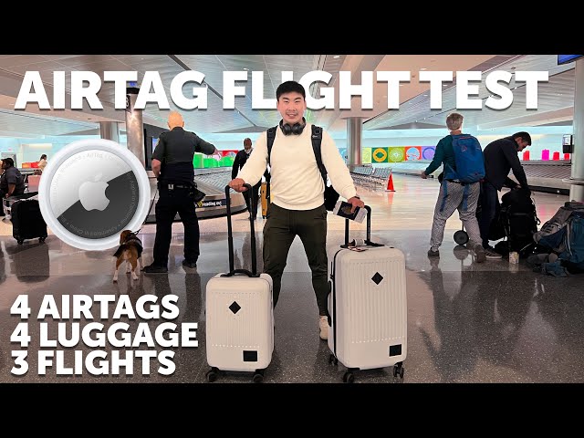 Ultimate Air Tag Test - Triple Header Flight, Four AirTags in Luggage