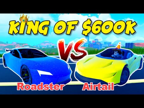 Jailbreak Air Tail vs Roadster! 600K Car Speed Test (Roblox)