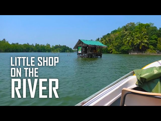 A Lone Woman's River Shop- Madu Ganga Safari Part 3- little shop in the middle of the river!