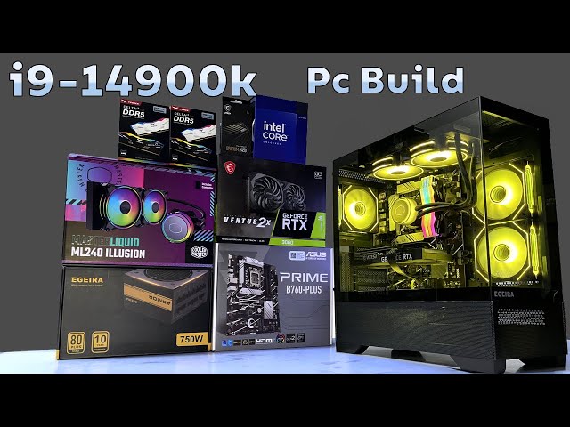 i9 14th 14900k Gaming , Editing & 3D Rendering Pc build 2024