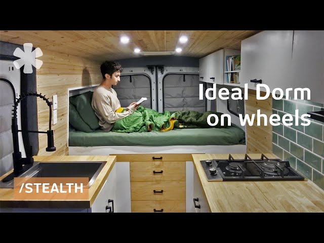 LA med student turns small van into ideal dorm on wheels, $14K total