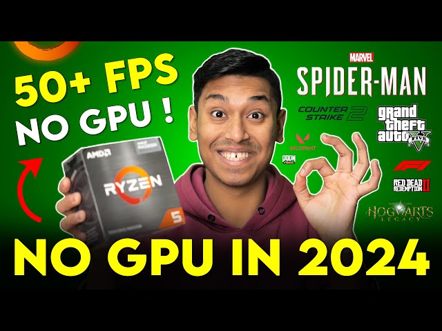 I Played All Modern Games without GPU ! Ryzen 5 5600G in 2024