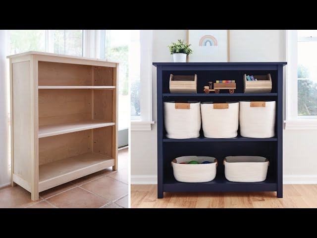 DIY Bookshelf | DIY Kids Bookshelf & Toy Storage