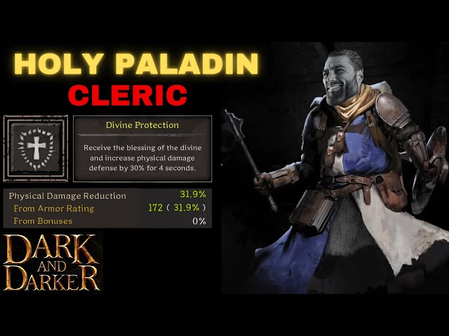 Holy Paladin Cleric! | Ultra Tank Build | Dark and Darker