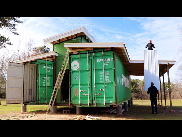 We Built An Off Grid SHIPPING CONTAINER HOME (start to finish)