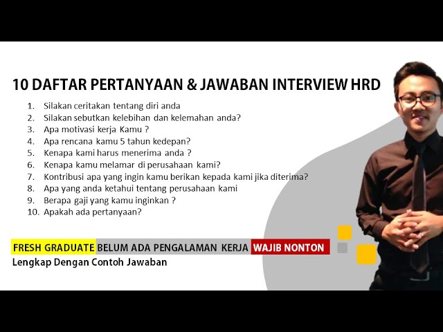 Answers to job interview questions | job interview questions and answers | fresh graduates