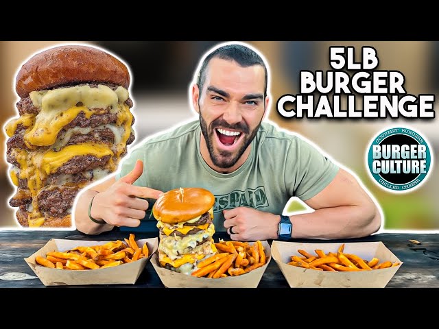 5lb Cheeseburger and Fries Challenge in Tampa, Florida!