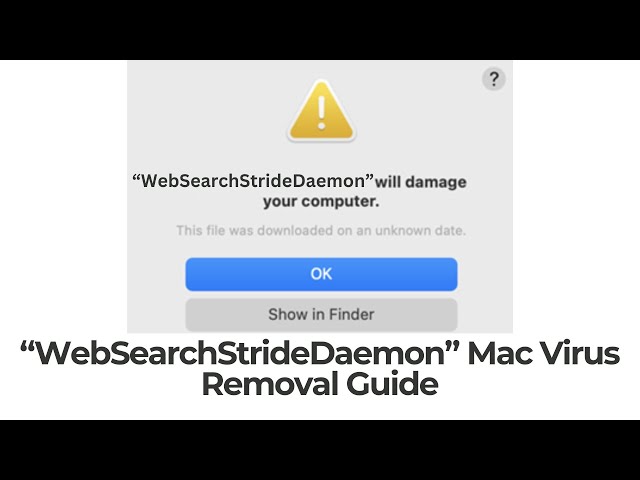 WebSearchStrideDaemon Will Damage Your Computer Mac - Removal