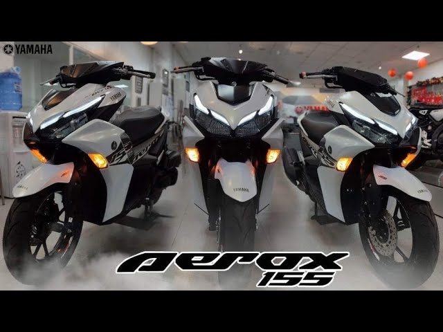 2023 New Yamaha Aerox 155 ABS Version.🤯Color Premium White.🔥Price,Specs,Features. Walkthrough Review