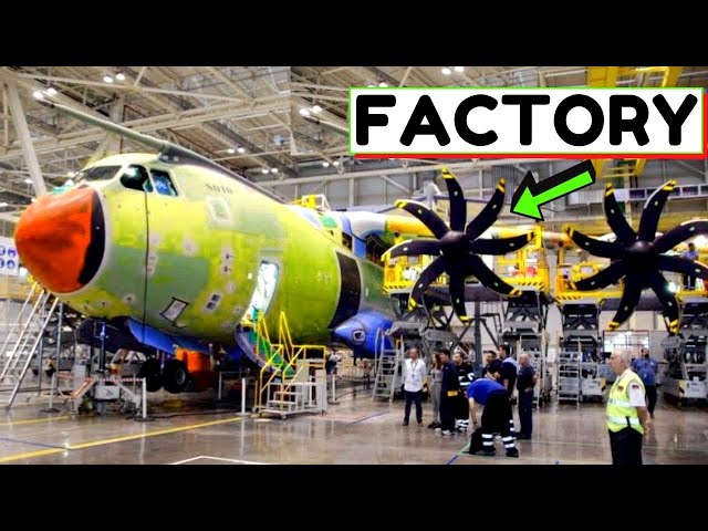 Airbus A400M Atlas Assembly✈️: FACTORY {Turboprop transport aircraft} – Manufacturing & Production