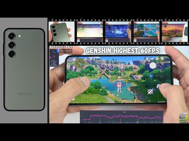 Samsung Galaxy S23 test game Genshin Impact Max Graphics | Highest 60FPS