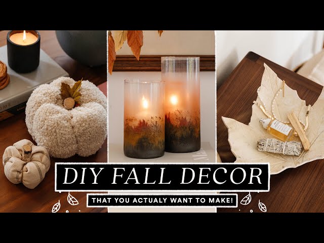DIY FALL DECOR You Actually Want To Make! 🍂 Budget Friendly & Easy!