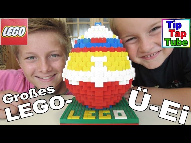 Großes Lego Spielzeug Überraschungs-Ei auspacken tolle Eggo Überraschung - Kinderkanal