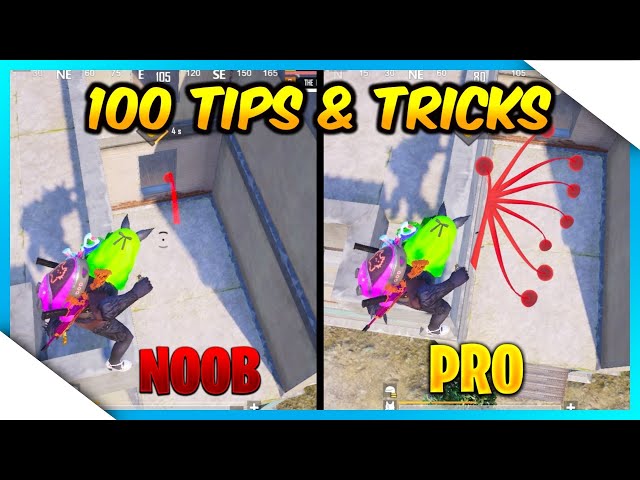 TOP 100 PRO TIPS AND TRICKS FOR PUBG MOBILE/BGMI | PUBG MOBILE TIPS AND TRICKS