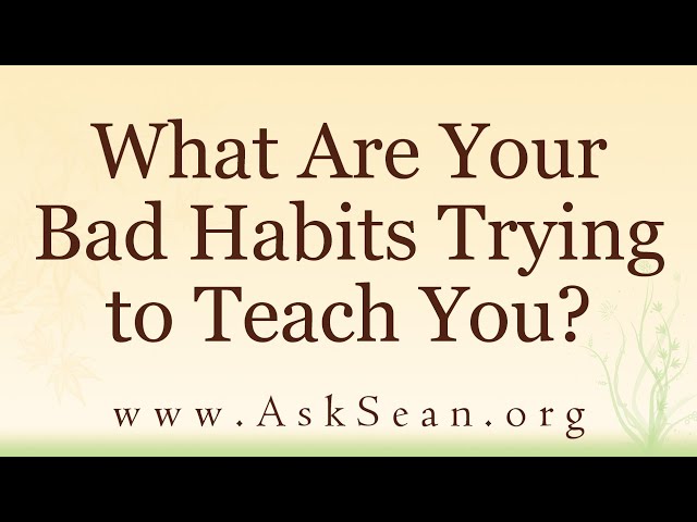 What Are Your Bad Habits Trying to Teach You?