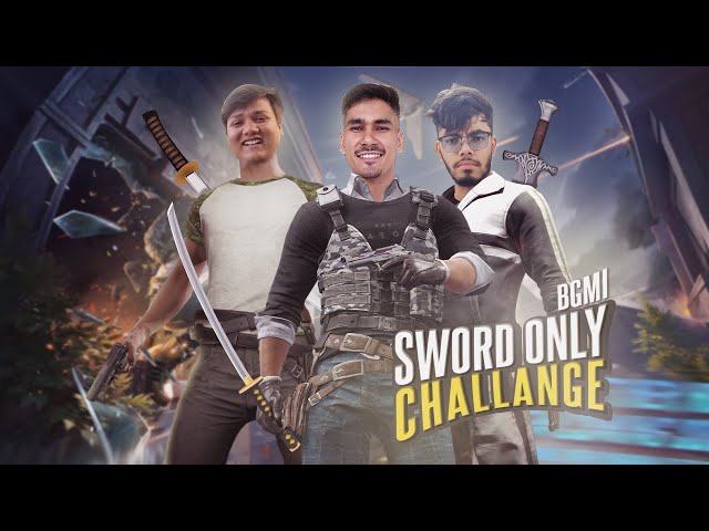 PUBG SWORD ONLY CHALLENGE WITH CASESTOO HATHI AND BROLY •FUNNY GAMEPLAY•