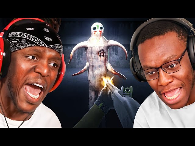 Playing A Scary Game With My Brother Deji