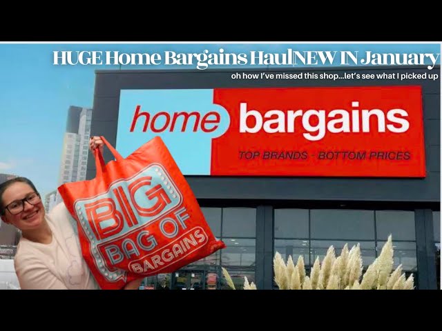 HUGE Home Bargains Haul|NEW IN January