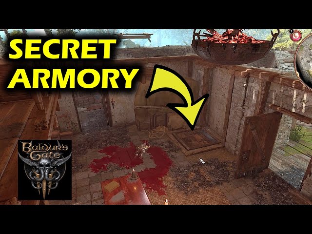 The Risen Road: Secret Armory Puzzle | Baldur's Gate 3 (Ornate Wooden Hatch)
