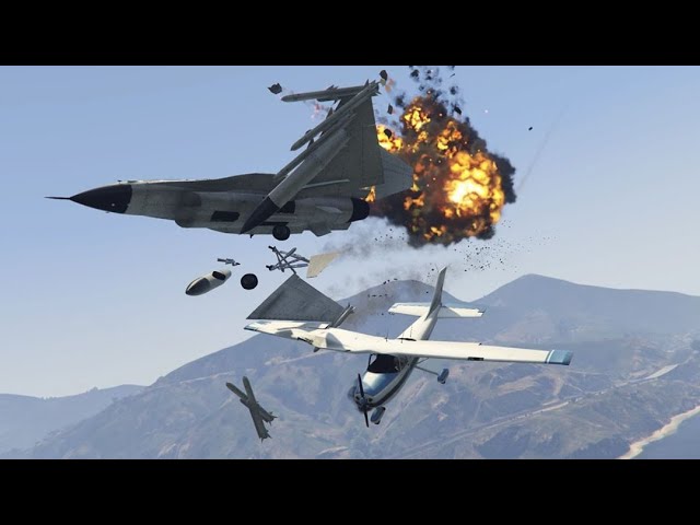 AIRPLANE CRASHES EXTREME GTA 5