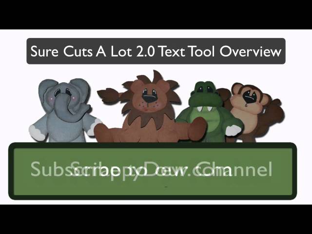 Sure Cuts A Lot Software for Cricut Machines: SCAL 2 Horizontal Text Tool Overview