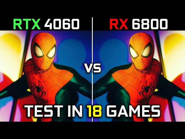 RTX 4060 vs RX 6800 | Test in 18 Games At 1080p | How Big Is The Difference? 🤔 | 2023
