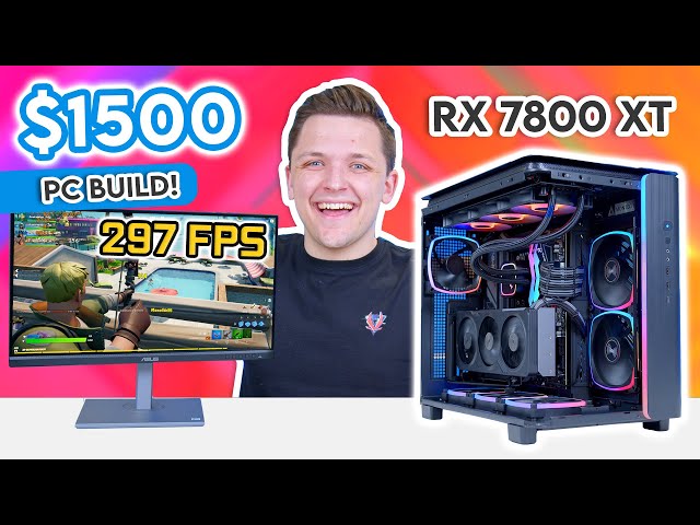 Best $1500 Gaming PC Build 2024! 🔥 [RX 7800 XT & Montech King 95]