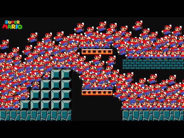 Super Mario Bros. But With 1,000,000 Marios at Once!