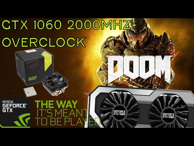 AMD 880K + GTX 1060 6gb Gaming Doom OpenGL VS Vulkan Ultra 1080p 144hz