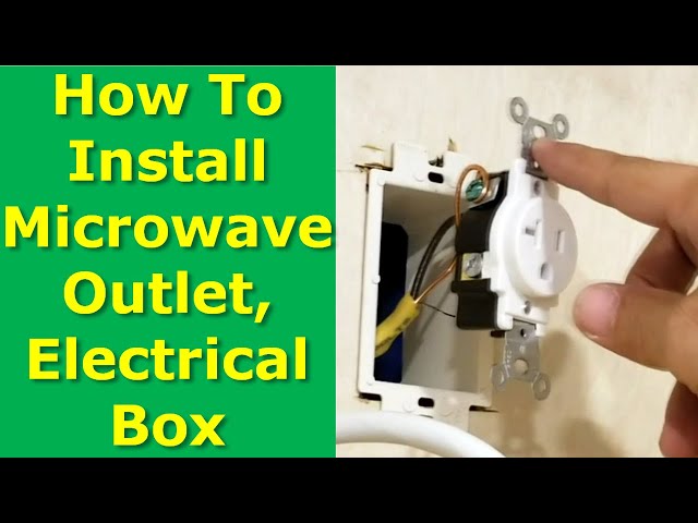 DIY: How to Install Microwave Oven Electrical Outlet Box In Cabinet