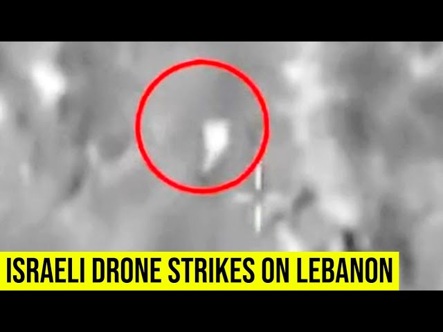 Israel publishes footage of drone strike against Lebanon mortars.